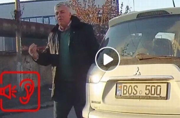 В Кишиневе водитель с номерами BOS угрожал смертью другому участнику трафика