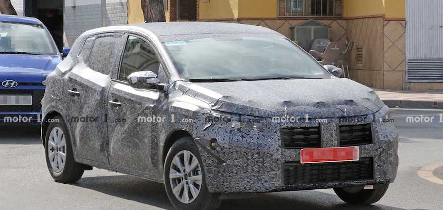 2021 Dacia Sandero Stubbornly Keeps Full Camo In New Spy Shots