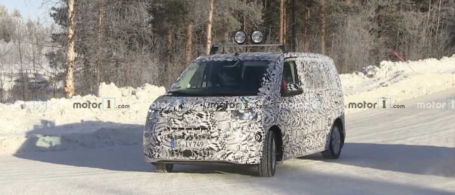 Volkswagen Transporter T7 Spied On The Move