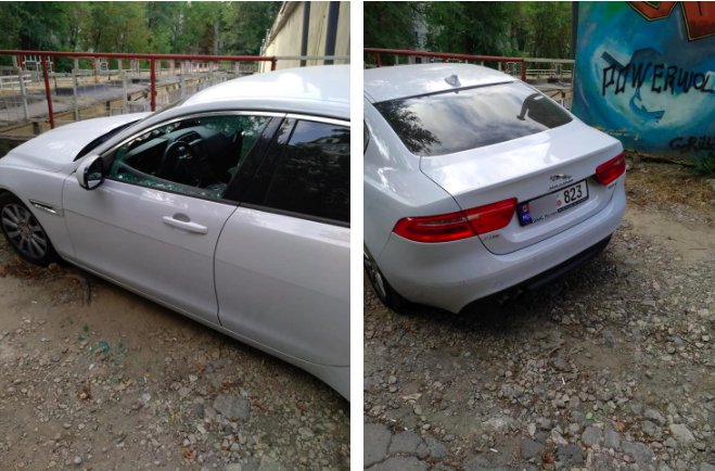 Fiţi atenţi, şi hoţii au intrat într-un nou sezon de activitate! Un Jaguar XE, spart în sectorul Rîşcani