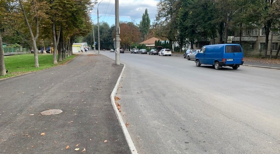 Strada Ion Pelivan din sectorul Buiucani este gata reparată. Urmează doar să fie marcată