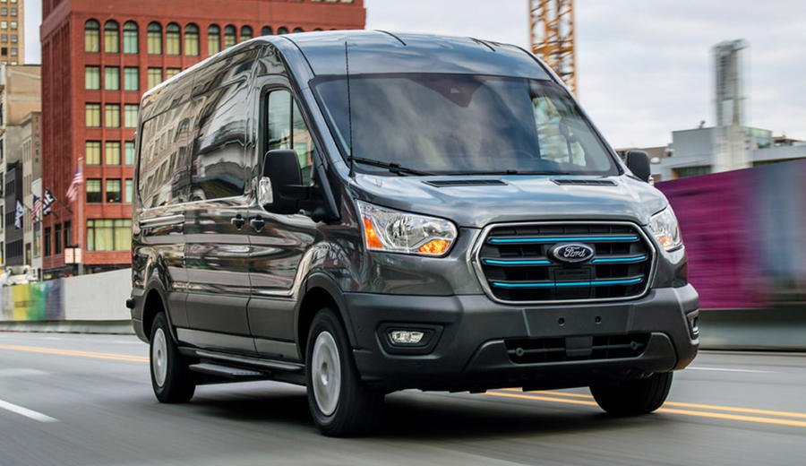 New electric Ford E-Transit revealed with 350 kmrange
