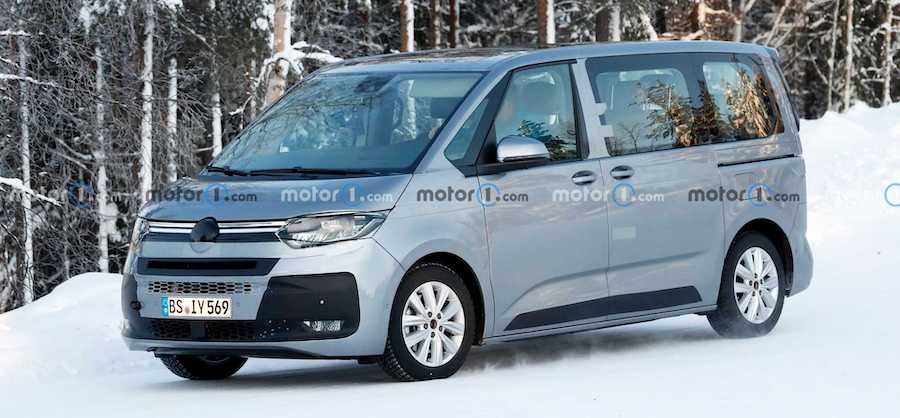 VW T7 Multivan Caught In Winter Spy Photos