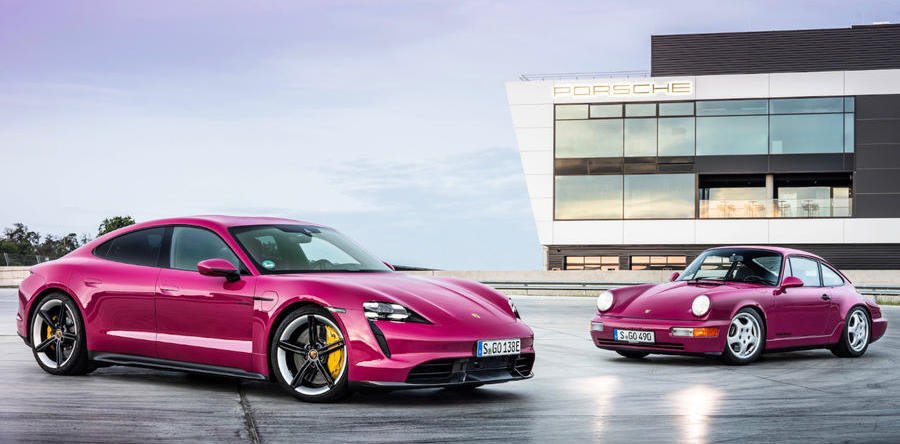 Updated 2021 Porsche Taycan brings back 1990s colours