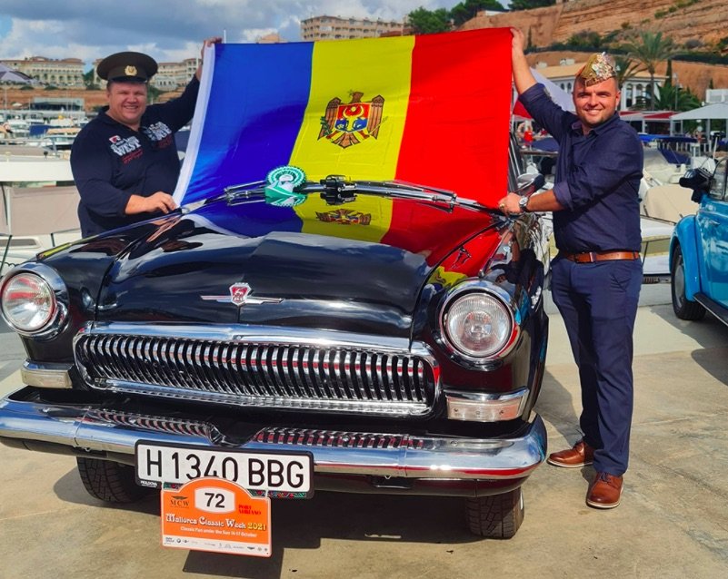 O Volga GAZ-21 din Moldova a luat marele premiu de cel mai elegant automobil pe insula Mallorca, la un concurs de maşini clasice